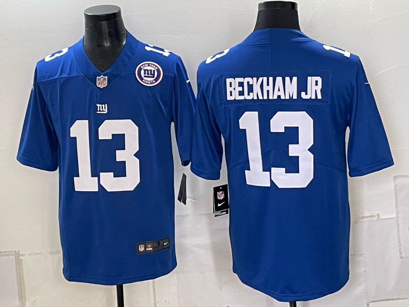 Men New York Giants #13 Beckham Jr blue Nike 2026 NFL Game Jersey 0931001
